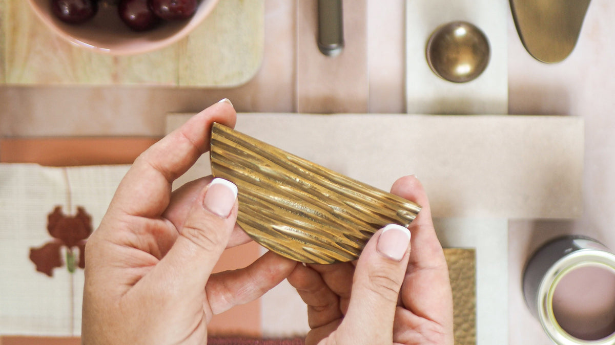 Half-moon handles: A timeless design that's simple yet sculptural and sophisticated