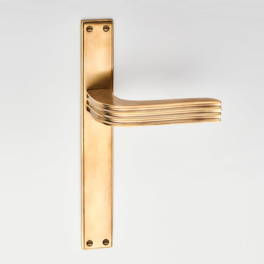 Palladio Lever Handle on Slim Stepped Plate