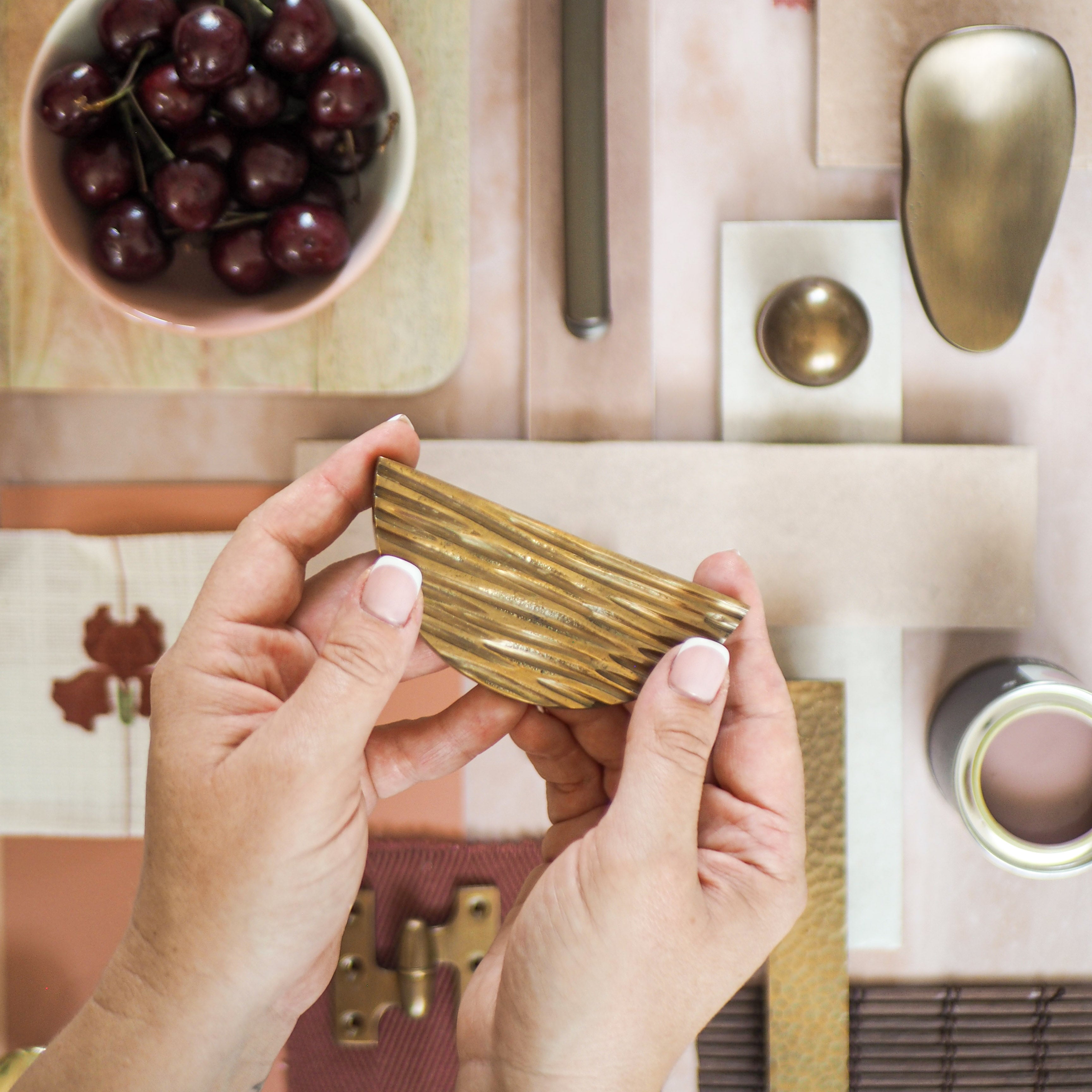 Half-moon handles: A timeless design that's simple yet sculptural and sophisticated